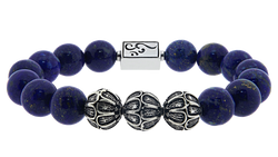 caedentes - Premium Lapis Lazuli (12mm) silver - Caedentes Clan - 