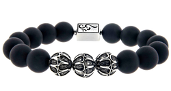 caedentes - Premium matte Onyx (12mm) silver - Caedentes Clan - 