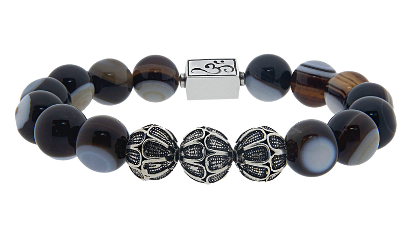 caedentes - Premium Eye Agate  (12mm) silver - Caedentes Clan - 
