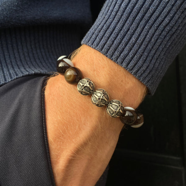Premium bead bracelets, 925 sterling silver